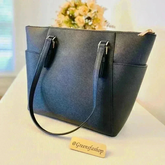 Michael Kors Charlotte Top Zip Tote shoulder bag black - Picture 4 of 10